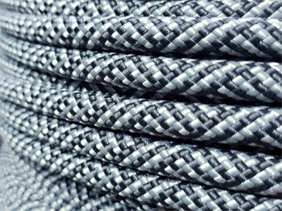 Веревка с сердечником низкого растяжения ЭКСПОНЕНТА 10мм Черно/Серый 100 м