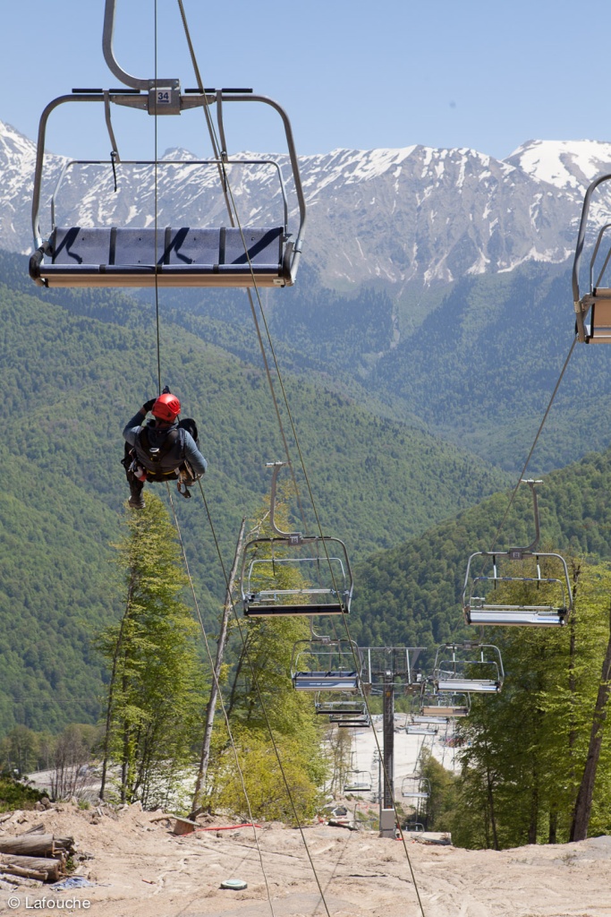 Спуск спасаетля с ППКД