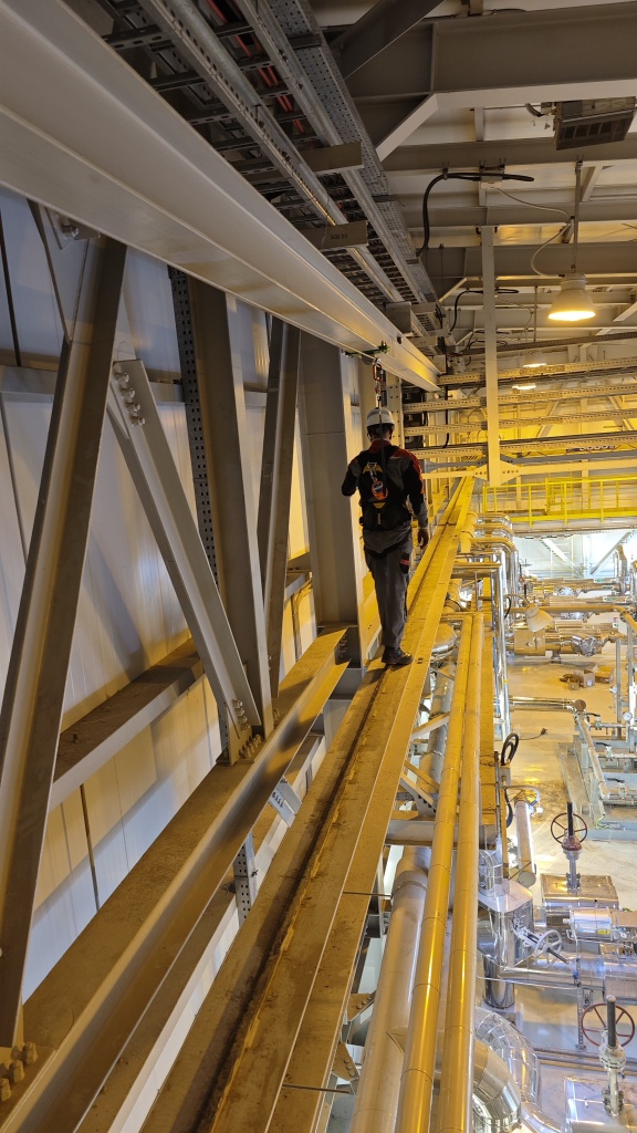 Анкерная линия для подкрановых путей