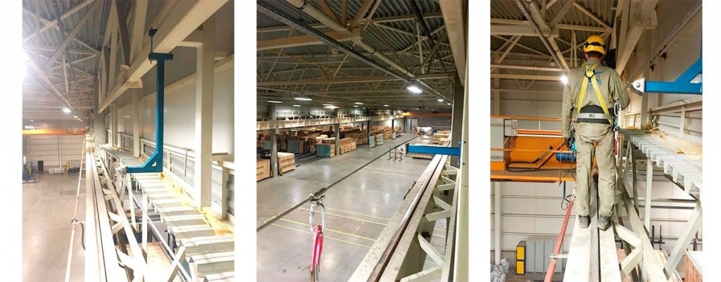 Работы на высоте при обслуживании подкрановых путей