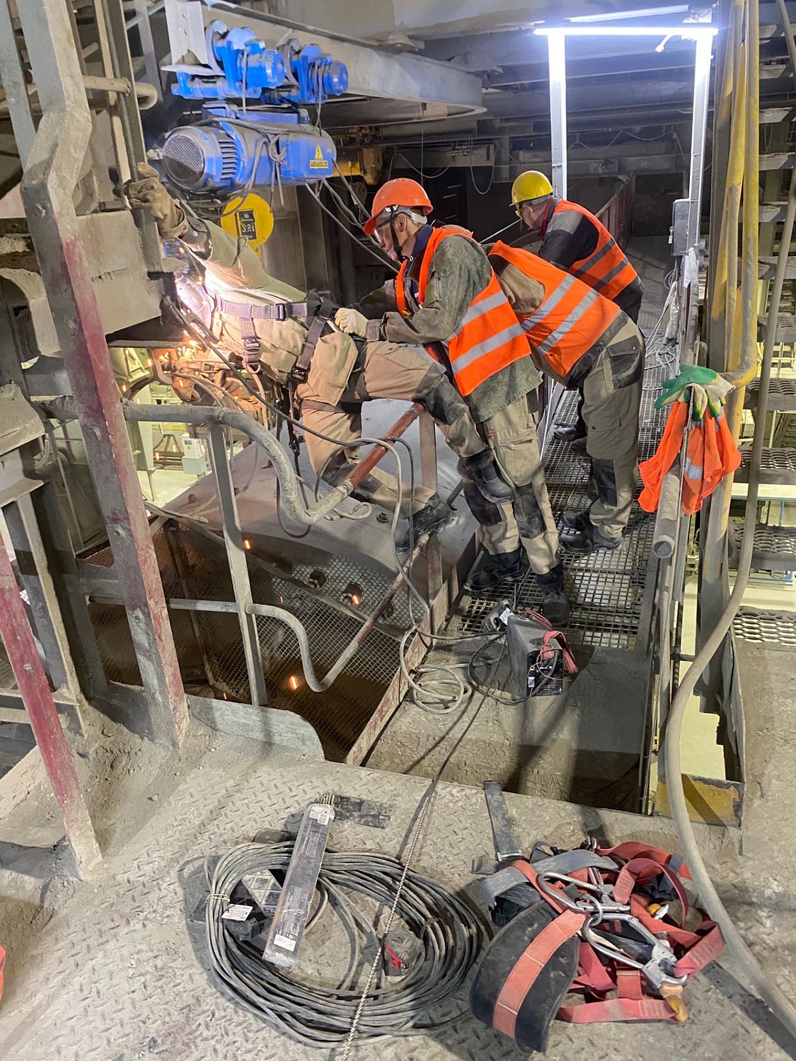 Установка переносных анкерных линий ВентоПро Templine