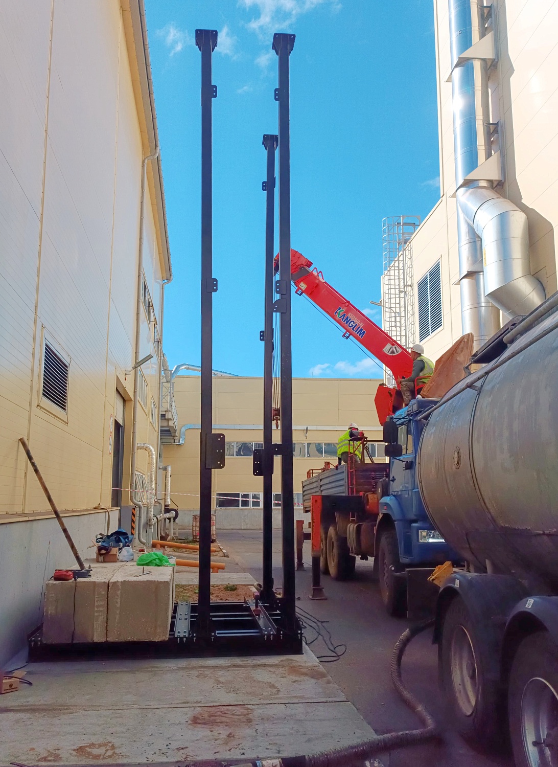 Пост осмотра автоцистерн - страховочная система