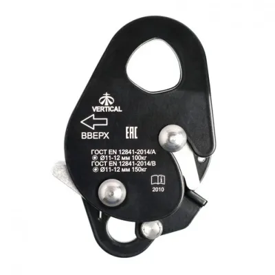 Зажим страховочный Вертикаль Капля черный