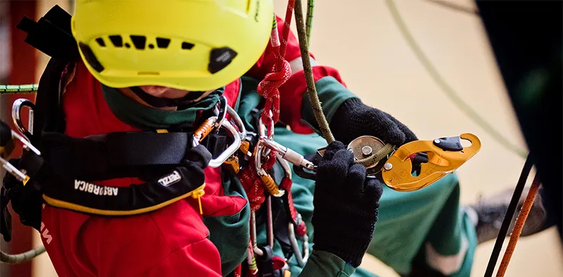 Принципы организации работ с использованием системы канатного доступа