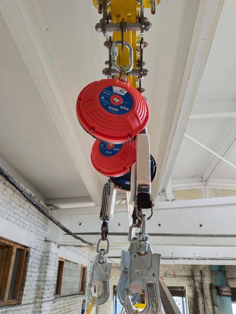 Установка жесткой анкерной линии Венто Двутавр