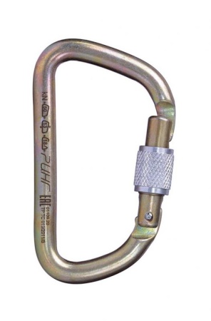 Карабин стальной трапециевидный увеличенный Ринг: купить в интернет-магазине