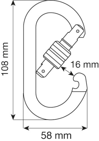 Карабин OVAL STANDARD LOCK: купить в интернет-магазине