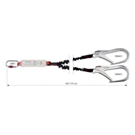 Строп страховочный двуплечевой Rewind с монтажными карабинами (110 см): купить в интернет-магазине