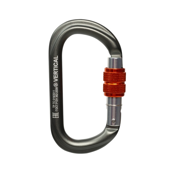 Карабин GRAY овал с муфтой (Keylock): купить в интернет-магазине