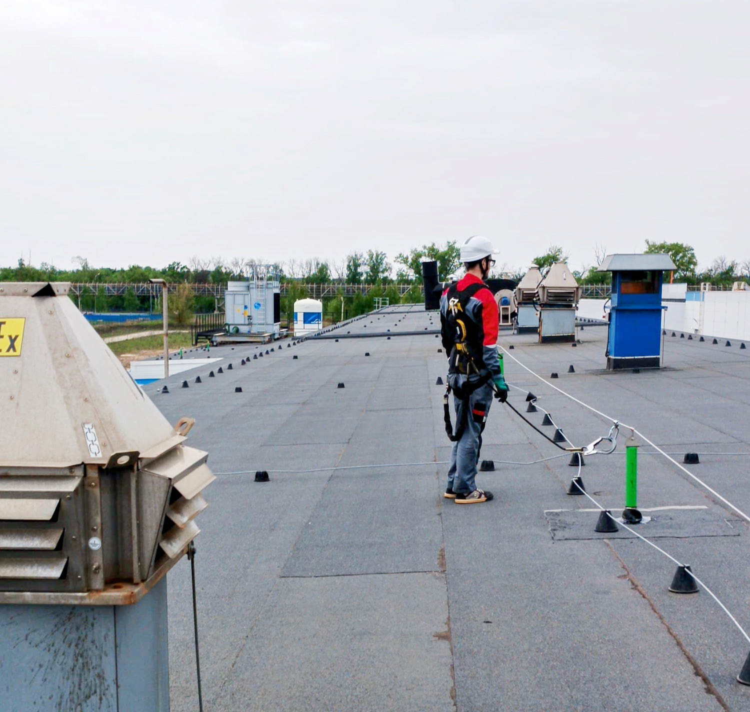 Анкерные линии на кровле в Липецкой области