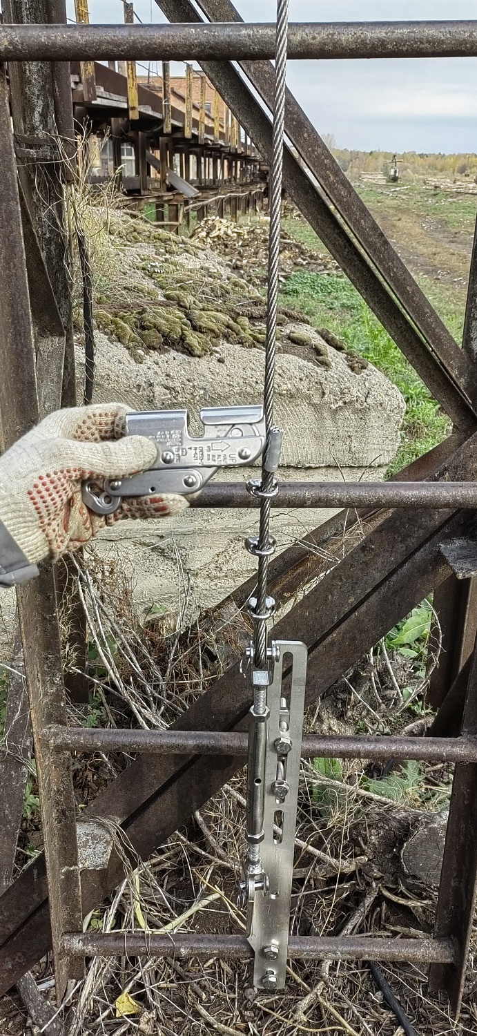СИЗ ползункового типа SR для жестких анкерных линий