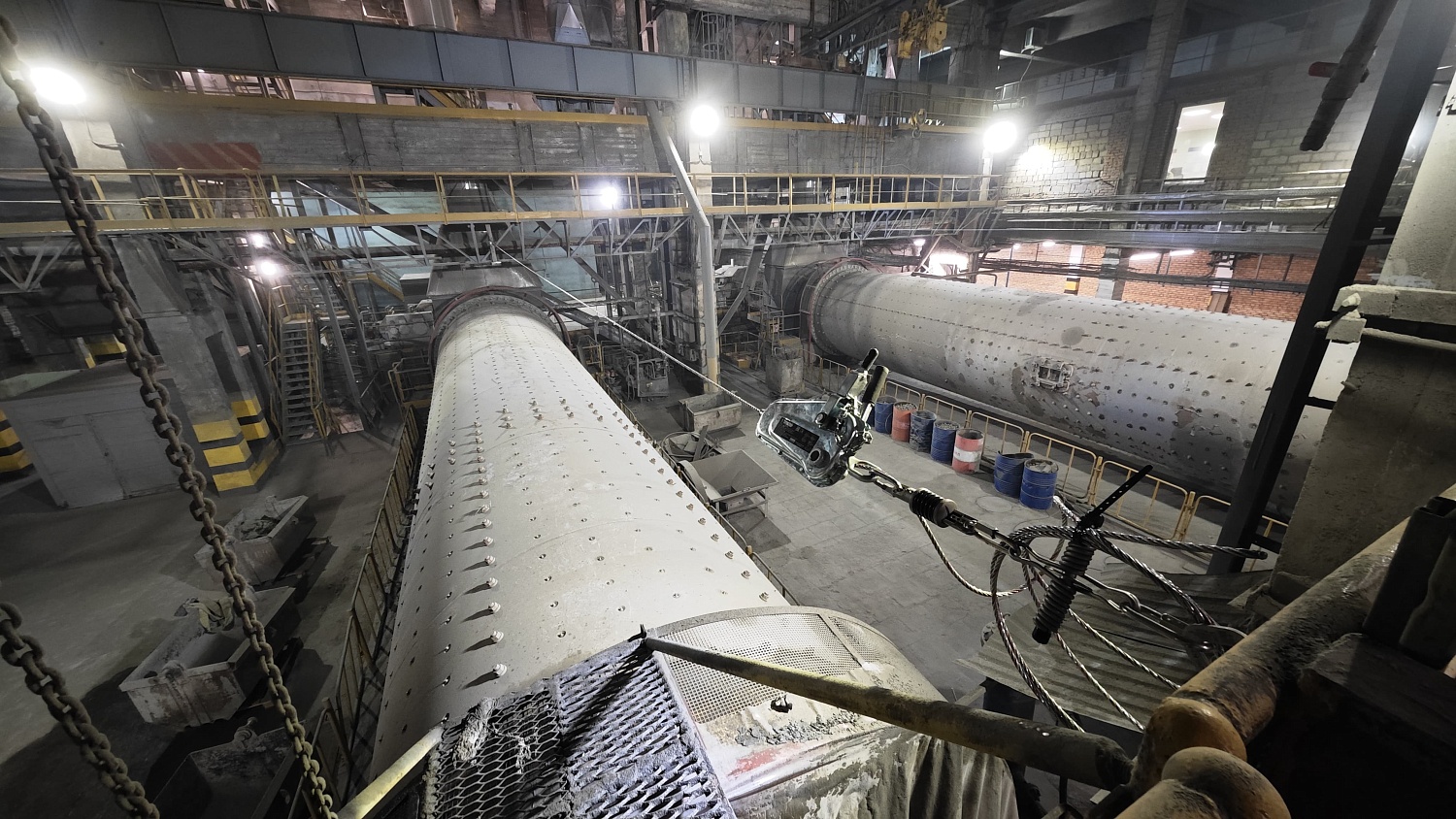 Временные горизонтальные анкерные линии для работы на мельнице