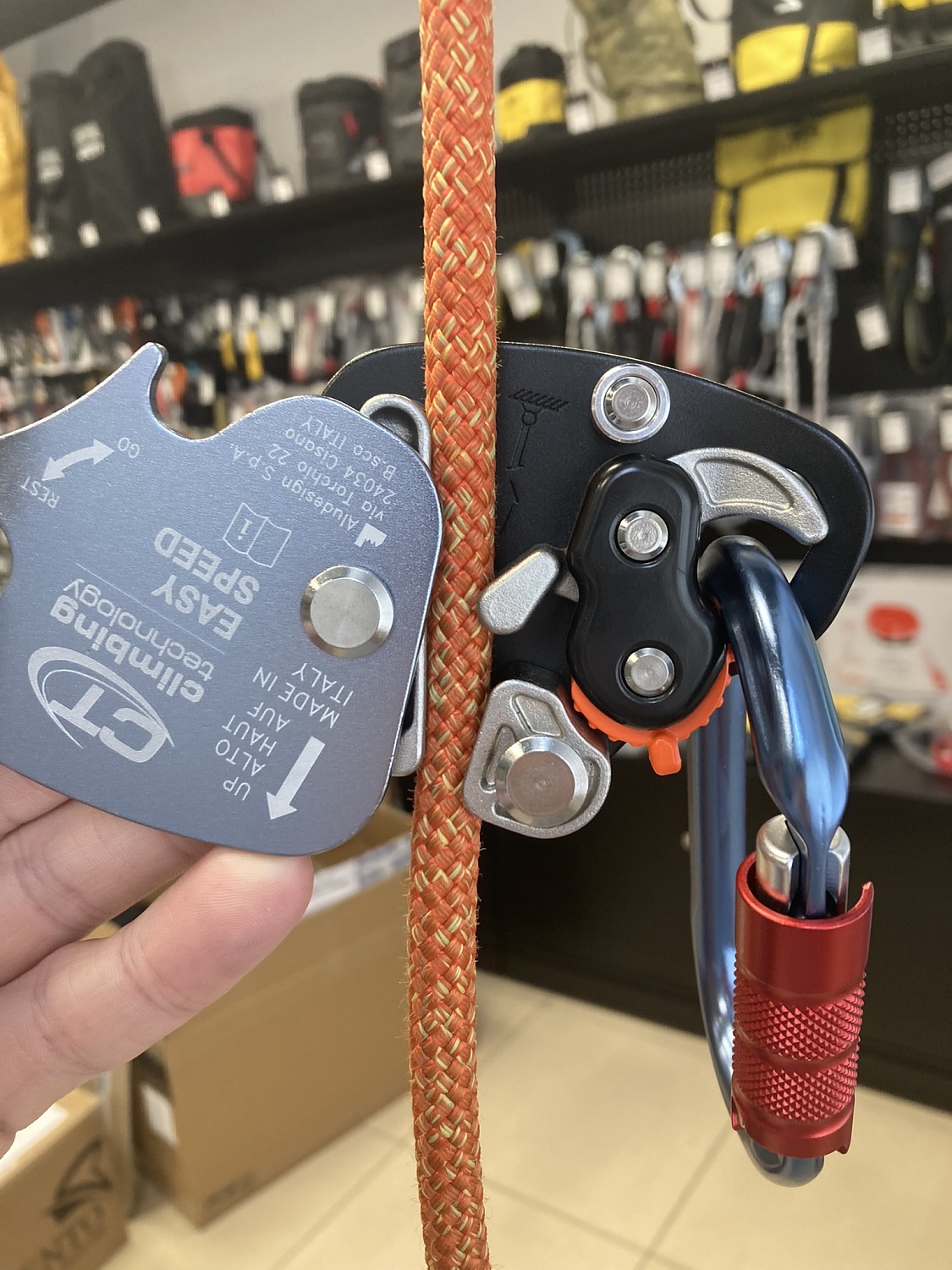 Страховочное устройство для работ на высоте Climbing technology EASY SPEED