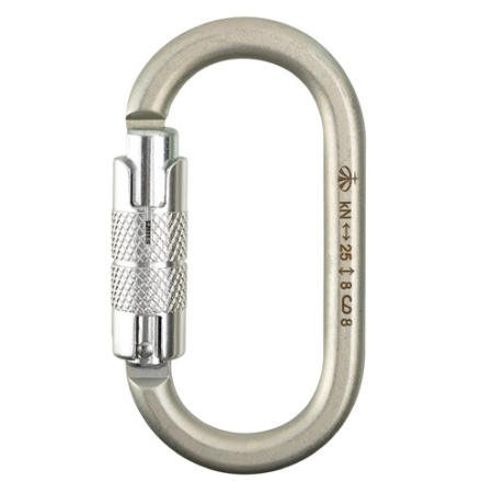 Карабин овал стальной люкс автомат (Keylock): купить в интернет-магазине