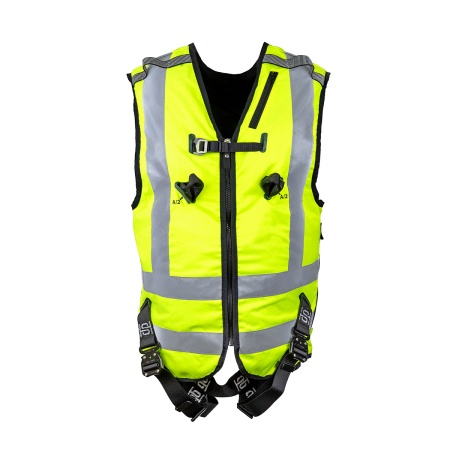 Страховочная привязь с интегрированным жилетом специальным сигнальным повышенной видимости (2 класс), модель SVETOCH 2: купить в интернет-магазине