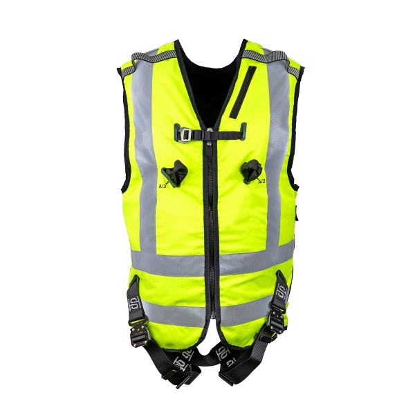 Страховочная привязь с интегрированным жилетом специальным сигнальным повышенной видимости (2 класс), модель SVETOCH 2: купить в интернет-магазине