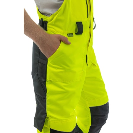 Зимний полукомбинезон Brodeks KW 406, желтый/черный: купить в интернет-магазине